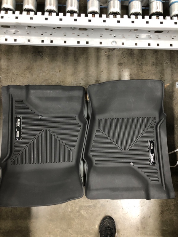 Photo 2 of Husky Liners Weatherbeater Series | Front & 2nd Seat Floor Liners (Footwell Coverage) - Black | 98231 | Fits 2014-2018 Chevrolet Silverado/GMC Sierra 1500, 2015-2019 2500/3500 HD Crew Cab 3 Pcs