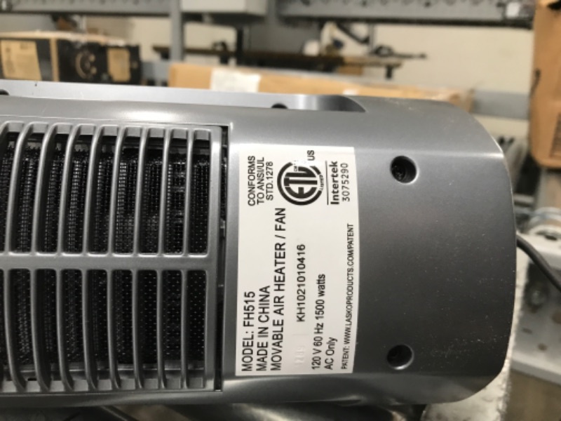 Photo 2 of (Missing piece) Lasko Portable Fan & Heater All Season Comfort Control Tower Fan and Space Heater in One with Remote Control, Black, FH515 (tested)