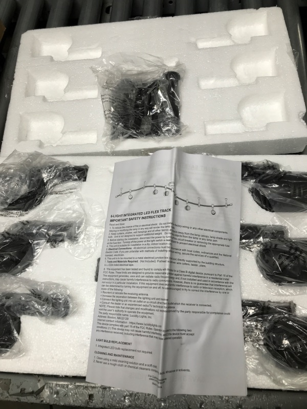 Photo 1 of Catalina Lighting 21903-000 Transitional 6-Light Integrated LED Flex Track Ceiling Light, bulbs included 96", Oil Rubbed Bronze