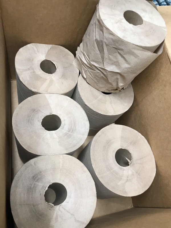 Photo 1 of BROWN PAPER TOWELS 6 ROLLS.