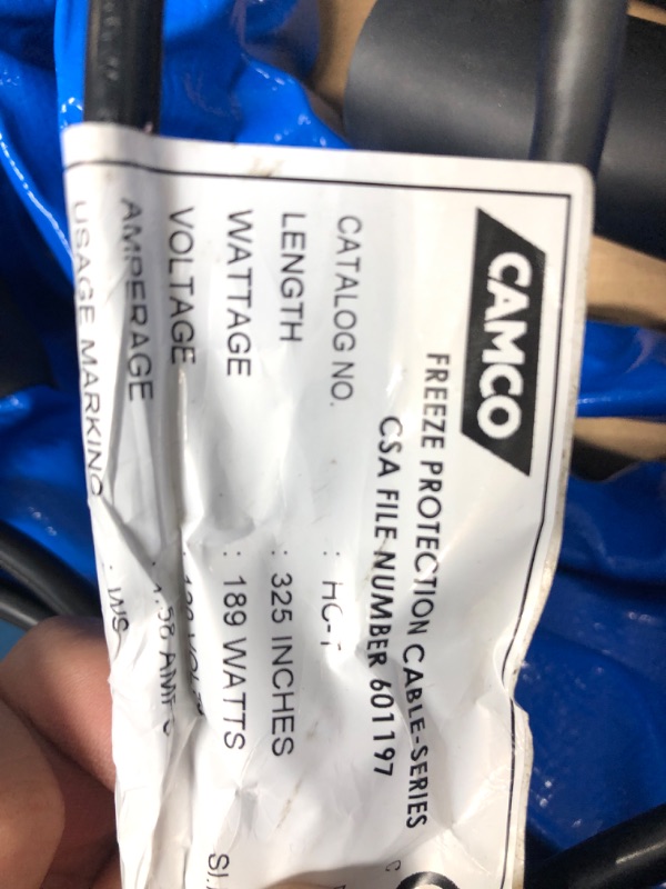 Photo 3 of Camco Heated Drinking Water Hose, - 20° F, 25-Foot, 5/8-Inch ID 25' Cold Weather (Freeze Protection to - 20?F) Standard Packaging