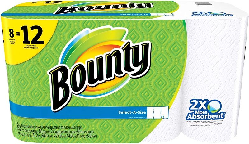 Photo 1 of Bounty Select-A-Size Paper Towels, White, Giant Roll - 8 Pack
