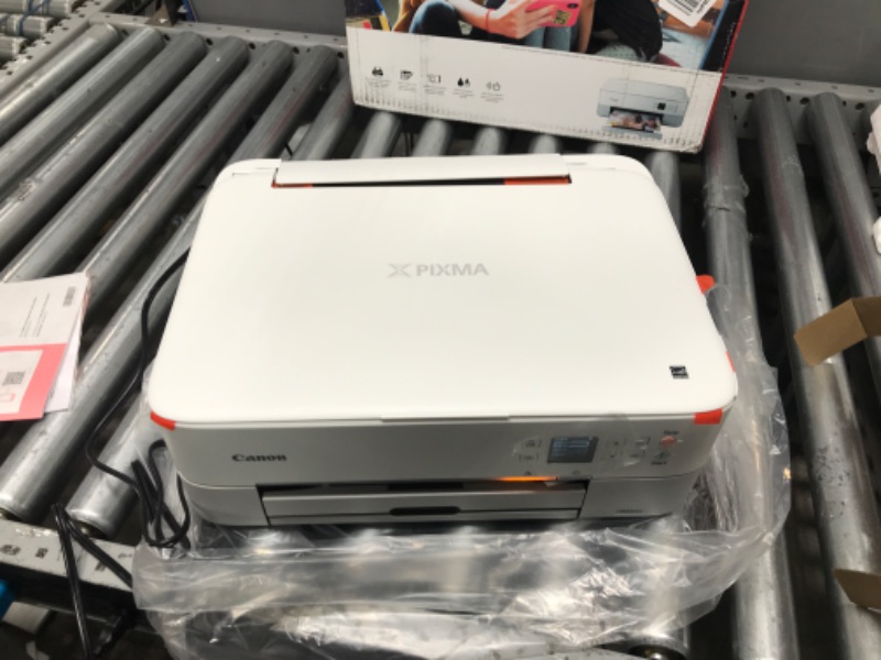 Photo 1 of TURNS ON ***
Canon PIXMA TS5320 All in One Wireless Printer, Scanner, Copier with AirPrint, White, Works with Ale