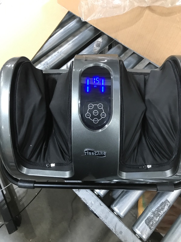 Photo 2 of TISSCARE Foot Massager-Shiatsu Foot Massage Machine w/ Heat & Remote 5-in-1 Reflexology System-Kneading, Rolling, Scraping for Calf-Leg-Ankle Plantar Fasciitis, Blood Circulation, Pain Relief