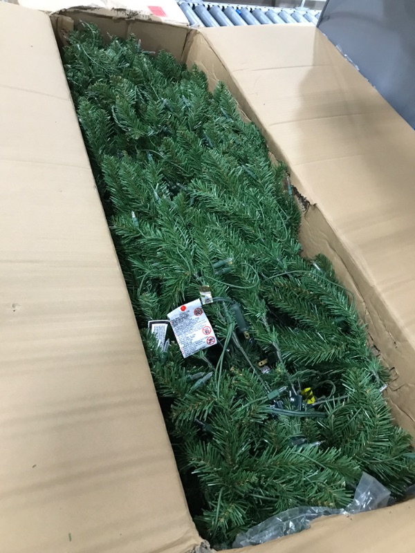 Photo 2 of 10’ Pre-lit Kingswood Fir Pencil Artificial Christmas Tree – Clear Lights