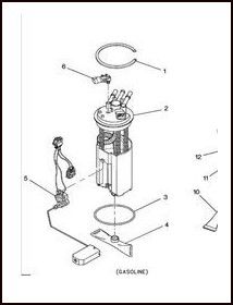 Photo 1 of **READ NOTES** Fuel Pump and Level Sensor Module with Seal, Float, and Harness