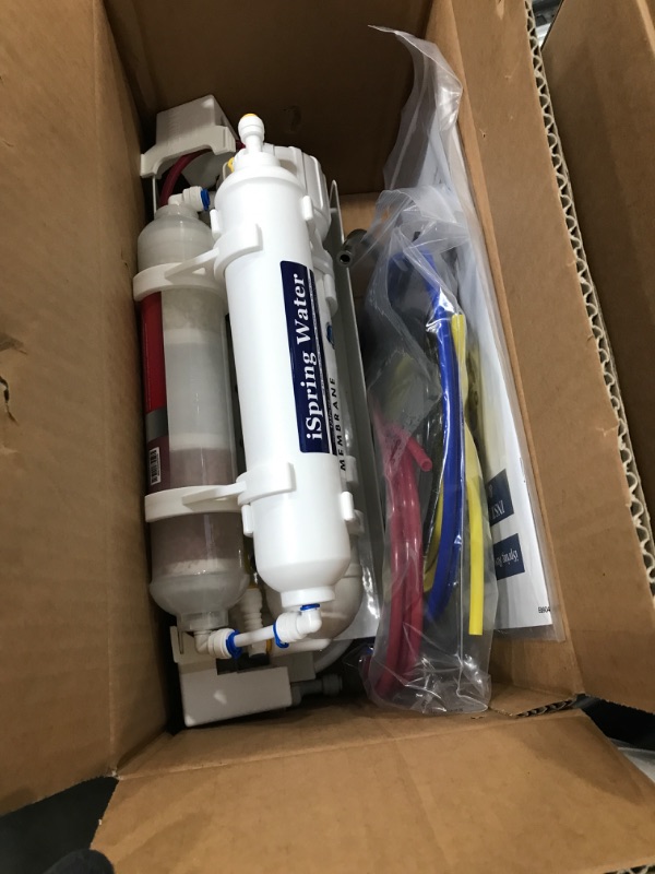 Photo 1 of iSpring RCC7AK, NSF Certified 75 GPD, 6-Stage Reverse Osmosis System, pH+ Alkaline Remineralization RO Water Filter System Under Sink, Superb Taste Drinking Water Filter 6-Stage with Alkaline Filter
