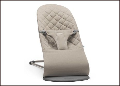 Photo 1 of BabyBjorn Bouncer Bliss, Sand Gray, Cotton