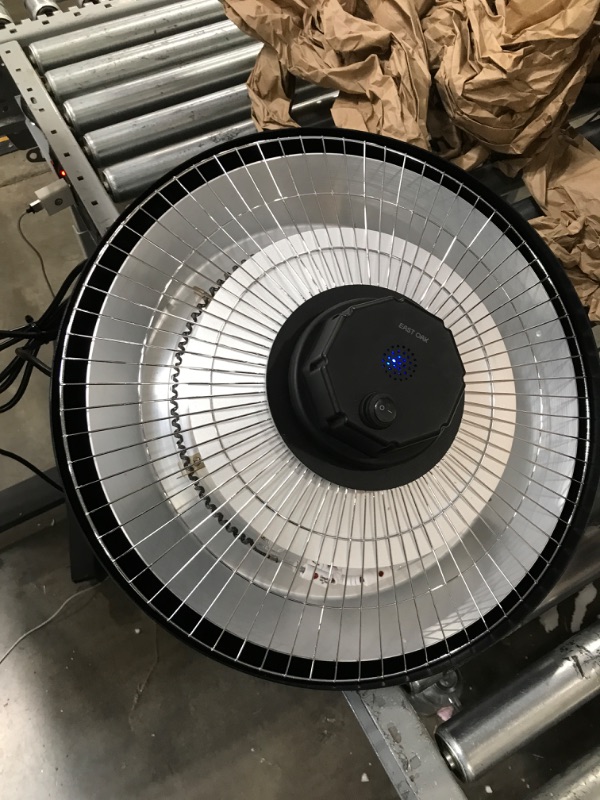 Photo 2 of **FOR PARTS ONLY** EAST OAK Patio Heater 1500W, Ceiling Electric Heater with Remote, Hanging Outdoor Heater with IP65 Waterproof and Dustproof, Tip-over & Overheating Protection, 2 Heat Settings Infrared Heater 1500W-Ceiling