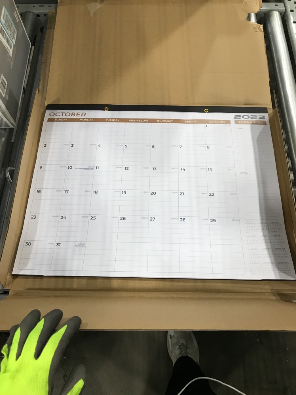Photo 1 of Ksix Large Desk Calendar 2023 – Large Wall Calendar – 17 x 22 Inch Calendar Planner 2023 Monthly – Ultra-Thick Glossy Paper – 2023 Wall Calendar with Simple White Cells – Desk Calendar 2023 Large 22x17 – Includes Fun Colorful Stickers