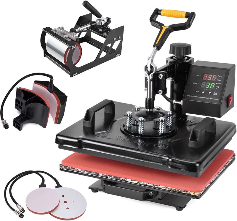 Photo 1 of Heat Press Machine 12x15 inch 360-Degree Swing Away Digital T Shirt Pressing Machine 