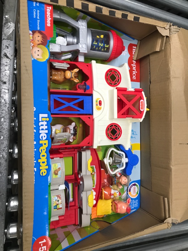 Photo 2 of Fisher-Price Little People Farm Toy, Toddler Playset with Lights Sounds and Smart Stages Learning Content, Frustration-Free Packaging SIOC/FFP