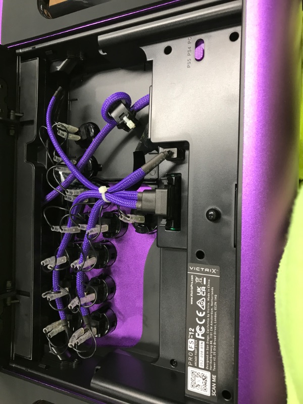 Photo 3 of Victrix by PDP Pro FS-12 Arcade Fight Stick for PlayStation 5 - Purple Pro FS-12 Purple