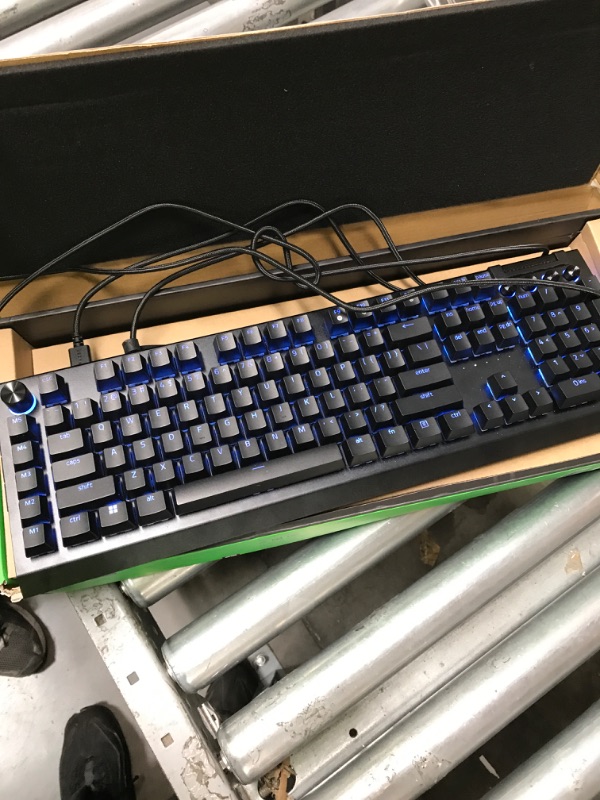 Photo 3 of Razer BlackWidow V4 Pro Wired Mechanical Gaming Keyboard: Yellow Mechanical Switches - Linear & Silent - Doubleshot ABS Keycaps - Command Dial - Programmable Macros - Chroma RGB - Magnetic Wrist Rest
Visit the Razer Store


