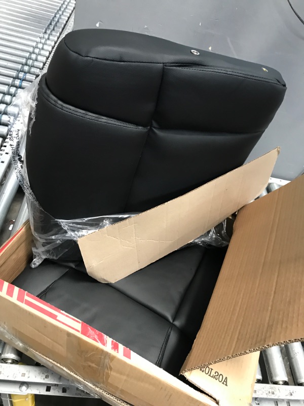 Photo 1 of **INCOMPLETE, MISSNG COMPONENTS***
Vineego Black Contemporary Ergonomic Adjustable Height Swivel Faux Leather Executive Chair

