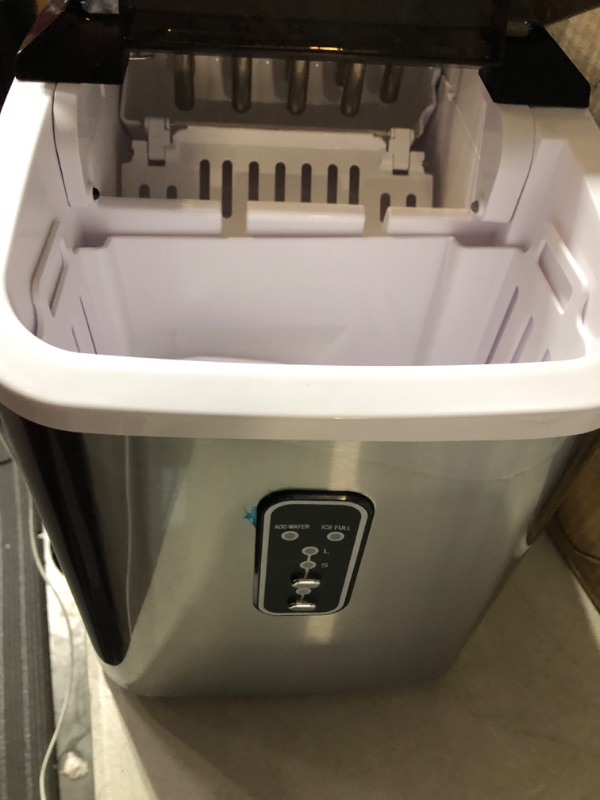 Photo 6 of **USED** TESTED POWERS ON EUHOMY Ice Maker Machine Countertop, 27lbs/Day Silver 1