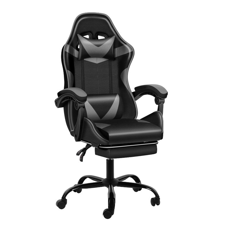 Photo 1 of  Height Adjust Swivel Recliner Racing Office Computer Game Chair W Footrest