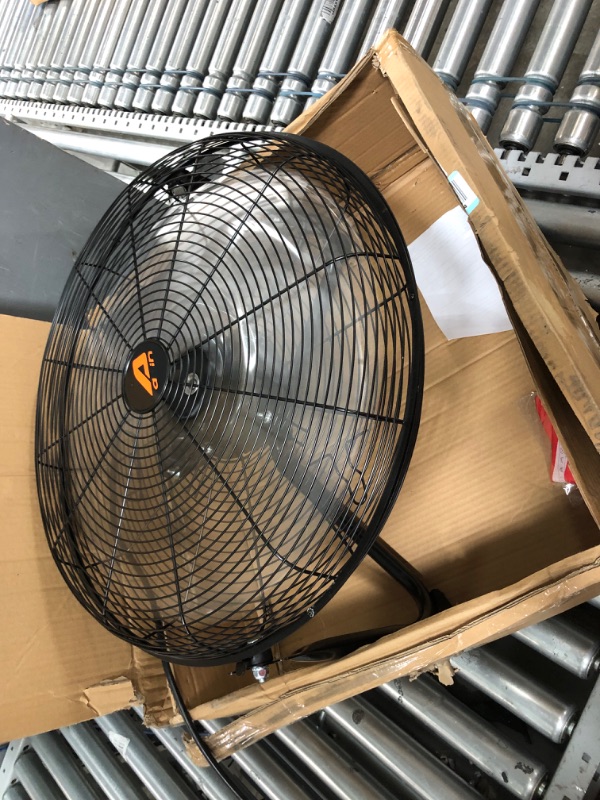 Photo 2 of Aain(R AA010 20'' High Velocity Floor Fan, 6000 CFM Industrial Metal Fans for Industrial Garage Shop, 3 Speed Settings, Black 3 SPEED,6000 CFM