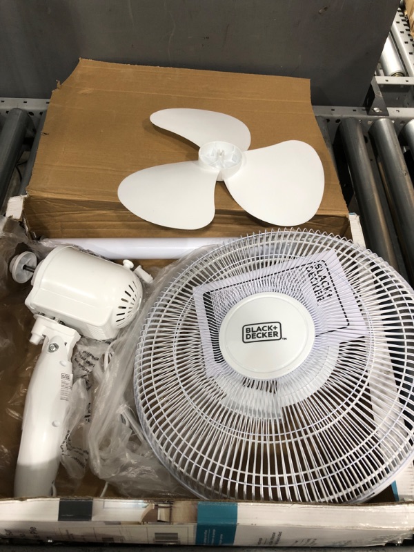 Photo 2 of BLACK+DECKER 16" Stand Fan with Remote, White White 16"