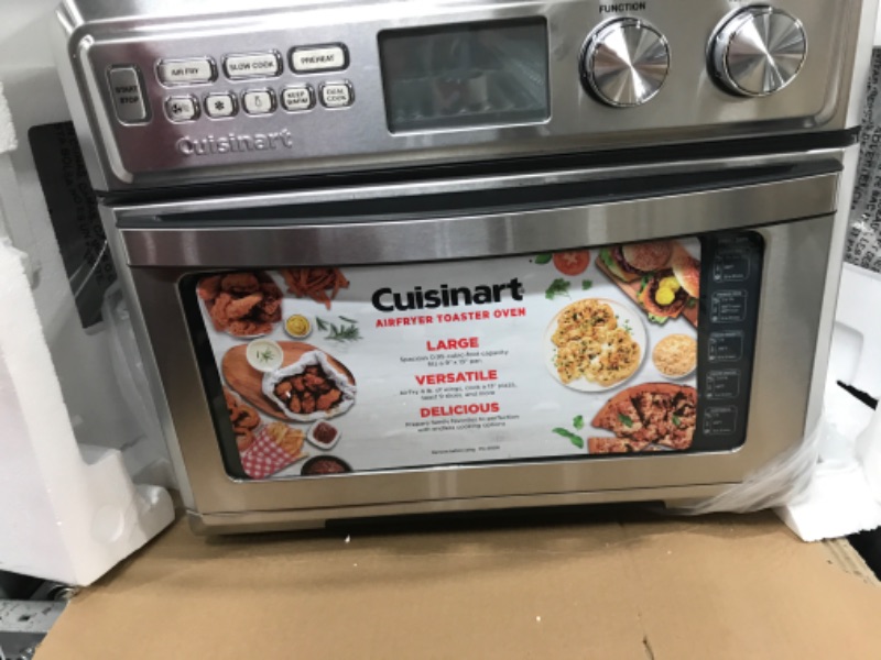 Photo 2 of *READ NOTES* Cuisinart TOA-95 Digital AirFryer Toaster Oven, Premium 1800-Watt Oven with Digital Display and Controls – Extra-Large Capacity, Intuitive Programming and Adjustable Temperature, Stainless Steel Large Digital Airfryer TOA-95