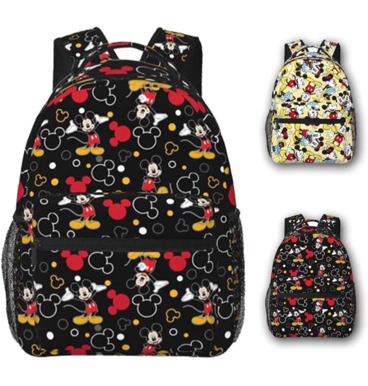 Photo 1 of Fashion Cartoon Backpack for Women Girls Kids Cute Print School Backpack Travel Daypack Laptop Backpack