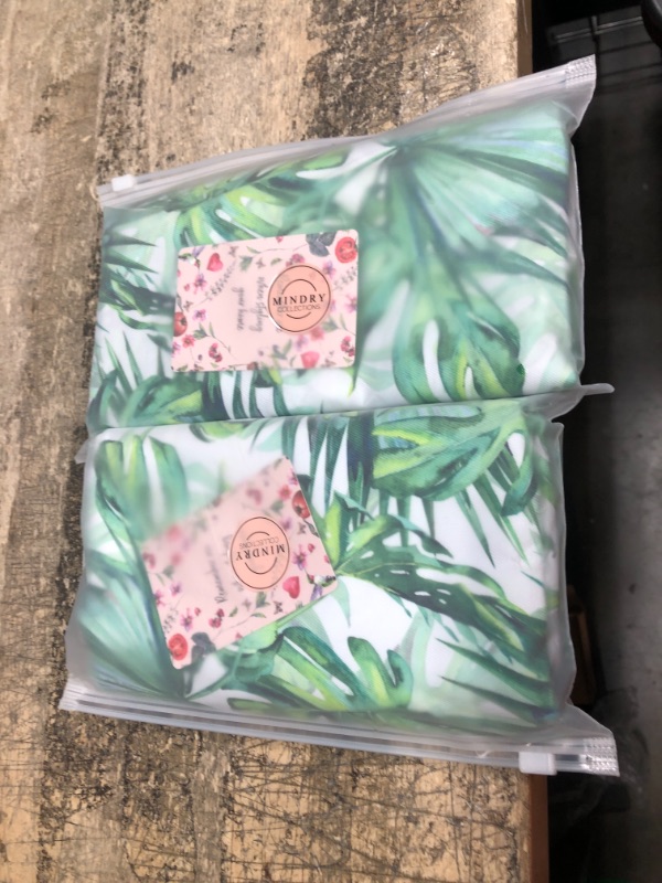 Photo 1 of 2 PACKS 6pcs Cloth Napkins for Dining Table, Performance Fabric Soft Linen with Hemmed Edges, Decorative Napkins Set, Ideal for Parties, Events, Dinners (Flowers Napkins) (Palm Trees Napkins)