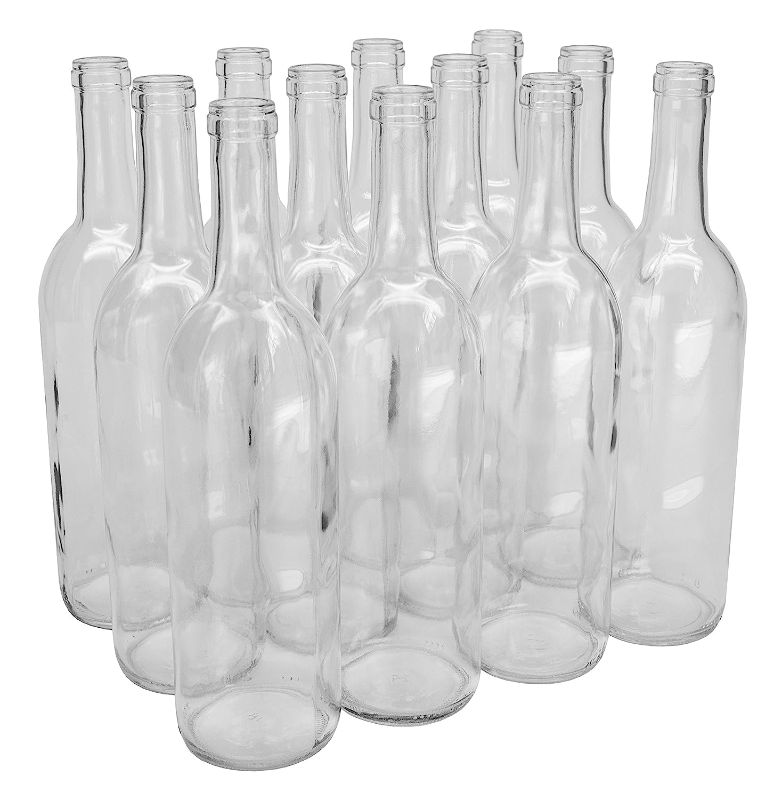 Photo 1 of 12 count of glass bottles 