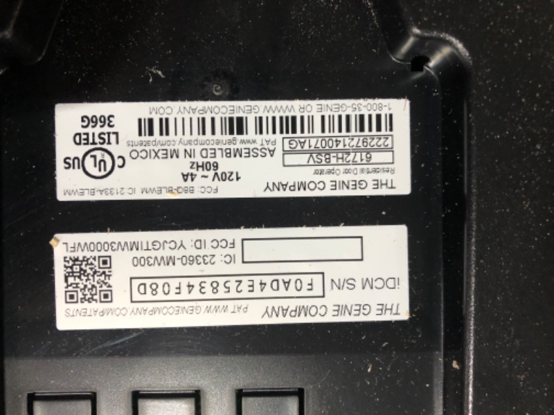 Photo 4 of ***UNABLE TO TEST***
Genie 6172H-O Wall Mount Smart Garage Door Opener with Aladdin Connect