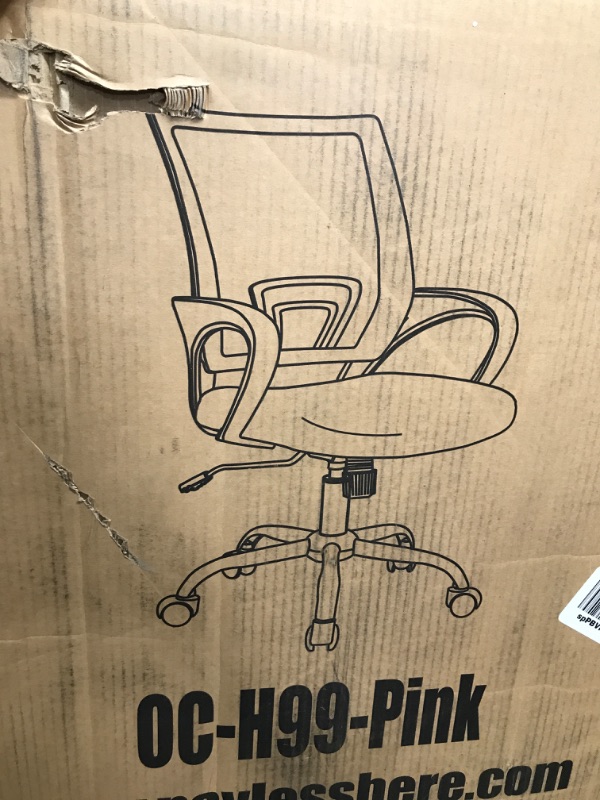 Photo 1 of Rolling Pink Office Chair 