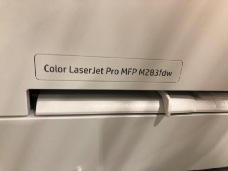 Photo 5 of HP Color LaserJet Pro M283fdw Wireless All-in-One Laser Printer, Remote Mobile Print, Scan & Copy, Duplex Printing, Works with Alexa (7KW75A), White