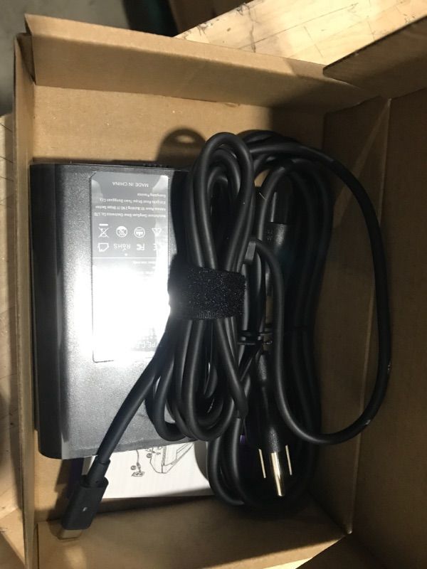 Photo 1 of 65W 45W for Dell USB C Charger Latitude 5420 5520 7320 7370 7420 Chromebook 3100 5190 XPS 13 9350 9360 9370 Type C Adapter LA65NM170 HA65NM170 02YK0F 0M1WCF Power Cord Dell Laptop Charger Replacement