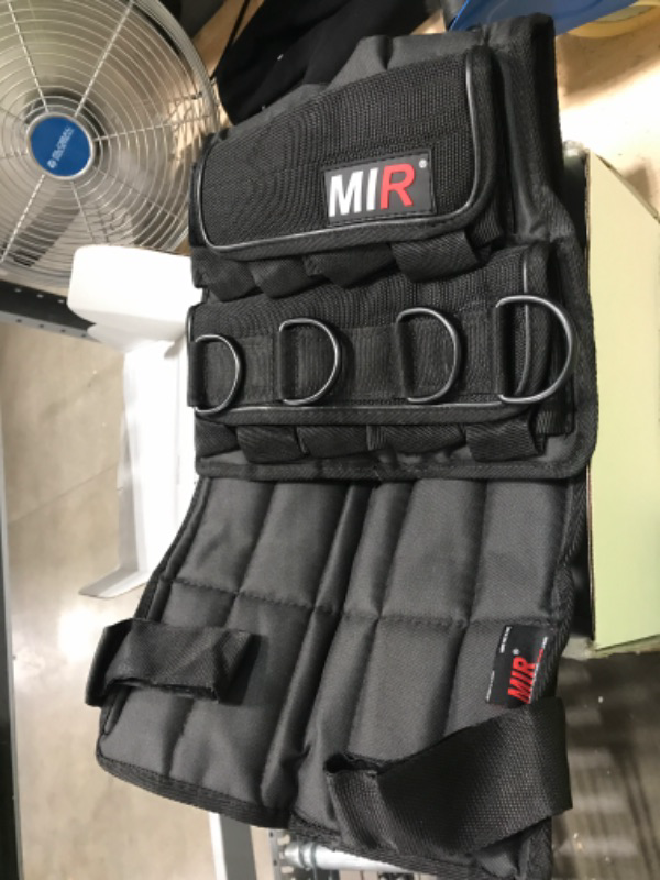 Photo 4 of * NO WEIGHTS - JUST VEST *
 MiR Short Weighted Vest With Zipper Option 20lbs - 60lbs Solid Iron Weights. Workout Vest for Men and Women.