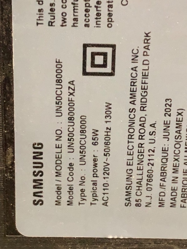 Photo 6 of SAMSUNG 50-Inch Class Crystal UHD 4K CU8000 Series PurColor, Object Tracking Sound Lite, Q-Symphony, Motion Xcelerator, Ultra Slim, Solar Remote, Smart TV with Alexa Built-in (UN50CU8000, 2023 Model)
