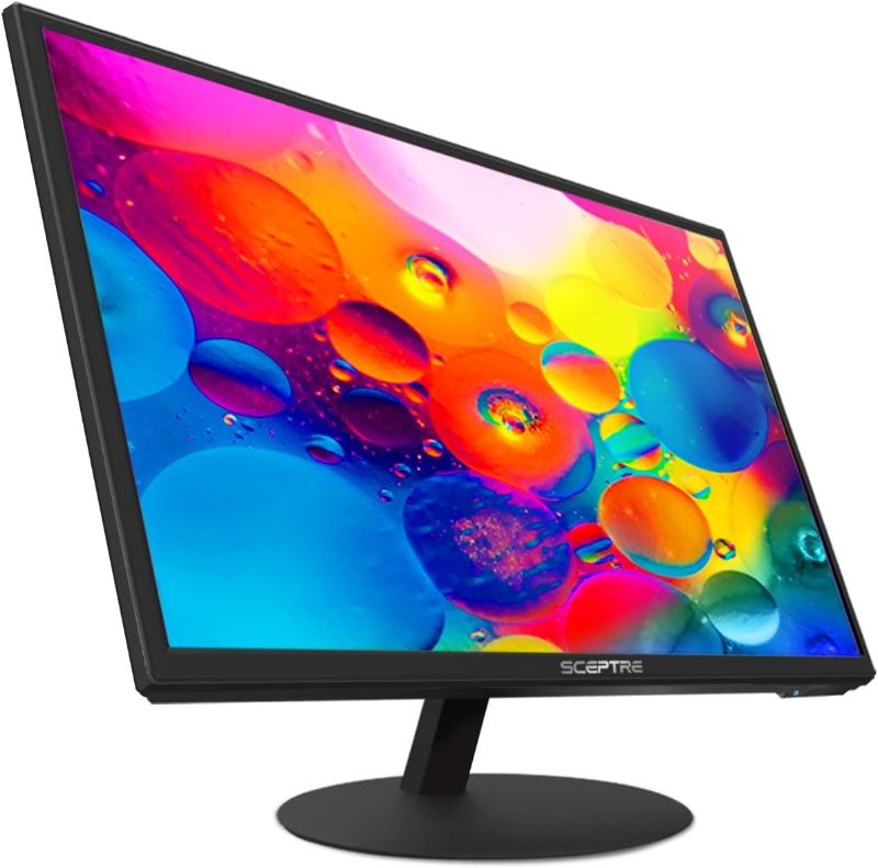 Photo 1 of Sceptre E275W-19203R 27 inch1080P LED Monitor 99% sRGB 2X HDMI VGA Build-In Speakers, Machine Black (E275W-19203R series)
