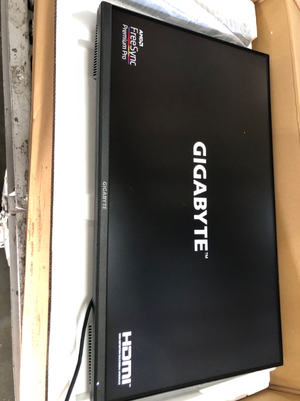 Photo 3 of Gigabyte M32U-SA-R 32" 144Hz 4K AdaptiveSync Compatible Gaming Monitor (SS IPS/3840x2160 Display/1ms Response Time (GTG)/1x Display Port 1.4/2x HDMI 2.1/2x USB 3.0/1x USB Type C) (RENEWED) 32 inch Flat|4K|IPS M Series 144Hz