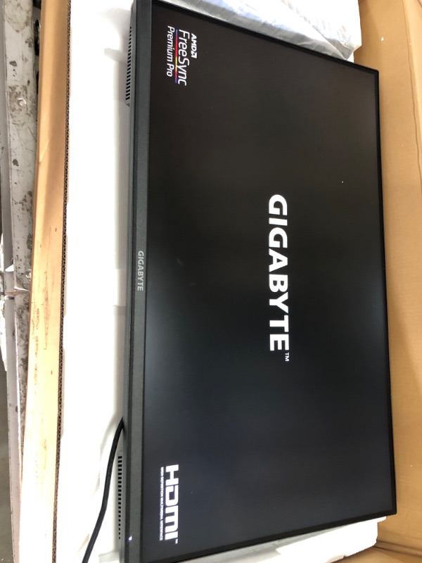 Photo 4 of Gigabyte M32U-SA-R 32" 144Hz 4K AdaptiveSync Compatible Gaming Monitor (SS IPS/3840x2160 Display/1ms Response Time (GTG)/1x Display Port 1.4/2x HDMI 2.1/2x USB 3.0/1x USB Type C) (RENEWED) 32 inch Flat|4K|IPS M Series 144Hz