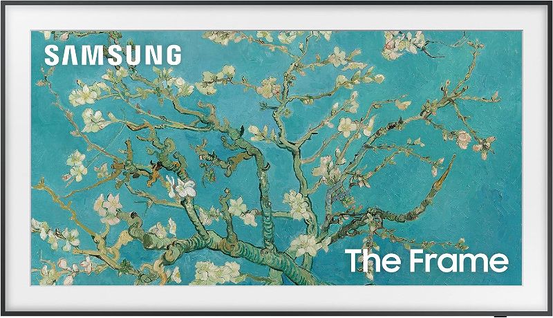 Photo 1 of SAMSUNG 50-Inch Class QLED 4K The Frame LS03B Series, **LINE THRU SCREEN ***Quantum HDR, Art Mode, Anti-Reflection Matte Display, Slim Fit Wall Mount Included, Smart TV w/ Alexa Built-In (QN50LS03BAFXZA, Latest Model)
