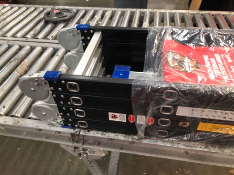 Photo 1 of Step Ladder, Bryner Folding Ladder 19.6ft Multi-Purpose Aluminium Extension Ladders, 7 in 1 Folding Adjustable Telescoping Step Ladder 530lbs