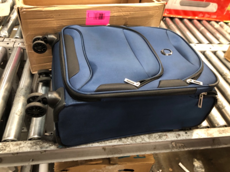 Photo 2 of ***SEE NOTES***DELSEY Paris Sky Max 2.0 Softside Expandable Luggage with Spinner Wheels, Blue, Carry-on 21 Inch Carry-on 21 Inch Blue