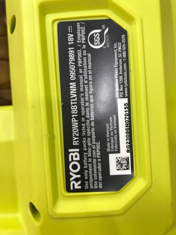Photo 1 of RYOBI ONE+ HP Brushless 1/4 Hp. 18V Cordless Battery Powered Transfer Pump (Tool-Only)
