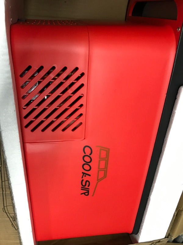 Photo 2 of *PARTS ONLY DOES NOT FUNCTION*
Cooksir Car Refrigerator 12 Volt - (Red)