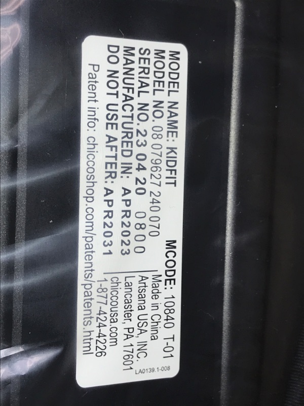 Photo 2 of Chicco KidFit ClearTex Plus 2-in-1 Belt-Positioning Booster Car Seat, Backless and High Back Booster Seat, for Children Aged 4 Years and up and 40-100 lbs. | Lilac/Purple KidFit Plus with ClearTex® No Chemicals Lilac/Purple