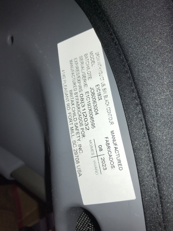 Photo 1 of Britax Grow with You ClickTight Harness-to-Booster, Black Contour SafeWash ClickTight Black Contour