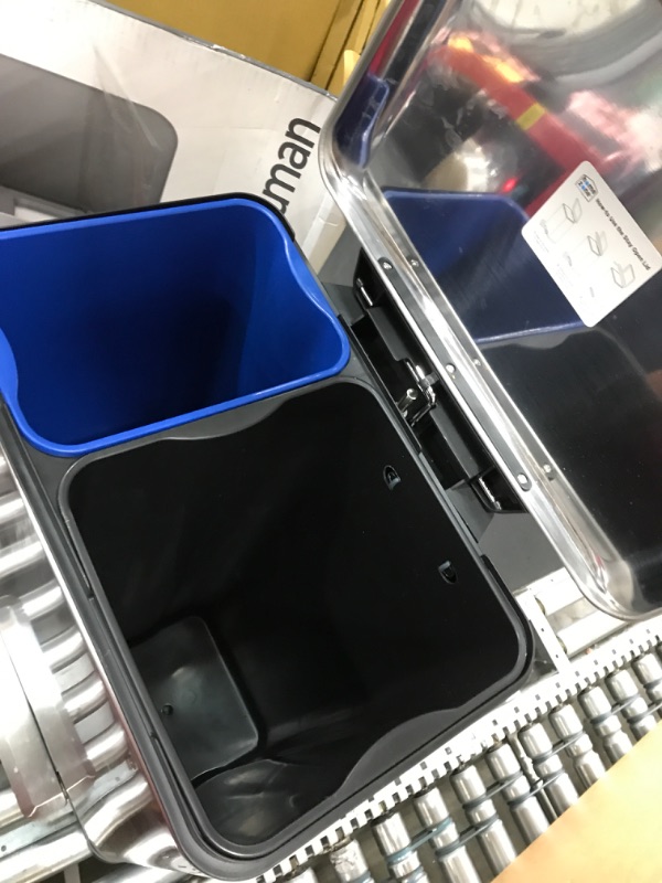 Photo 2 of 13 Gallon Dual Compartment Kitchen Trash Can
