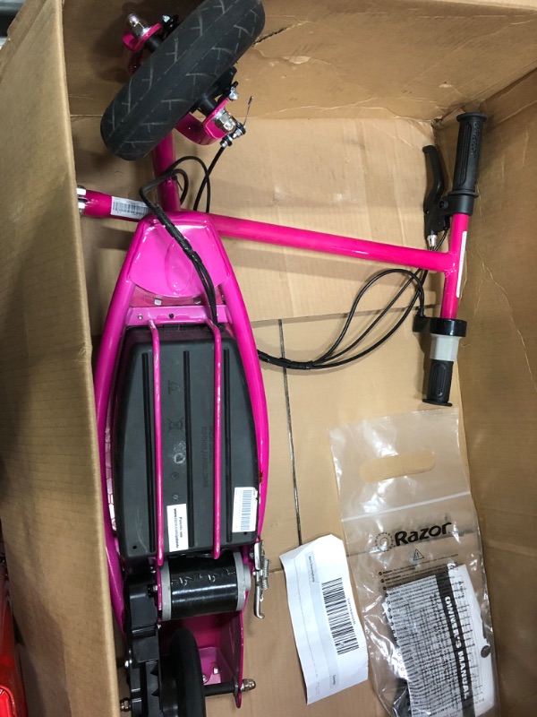 Photo 3 of (parts only)Razor 13111261 E100 Electric Scooter (Pink)