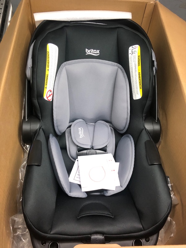 Photo 2 of Britax Willow S Infant Car Seat with Alpine Base, ClickTight Technology, Rear Facing Car Seat with RightSize System, Graphite Onyx