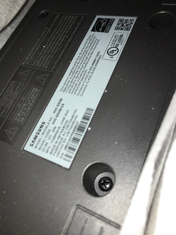 Photo 1 of SAMSUNG HW-S50B/ZA 3.0ch All-in-One Soundbar w/Dolby 5.1, DTS Virtual:X, Q Symphony, Built in Center Speaker, Adaptive Sound Lite, Bluetooth Multi Connection, 2022 Black HW-S50B Soundbar