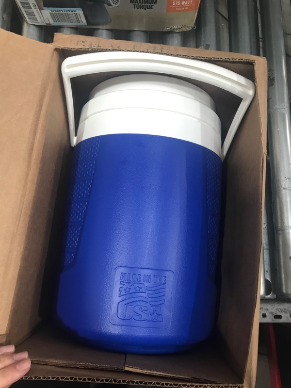 Photo 2 of * leaks at spout * 
Igloo 2-Gallon Sport Beverage Cooler, Majestic Blue, Model Number