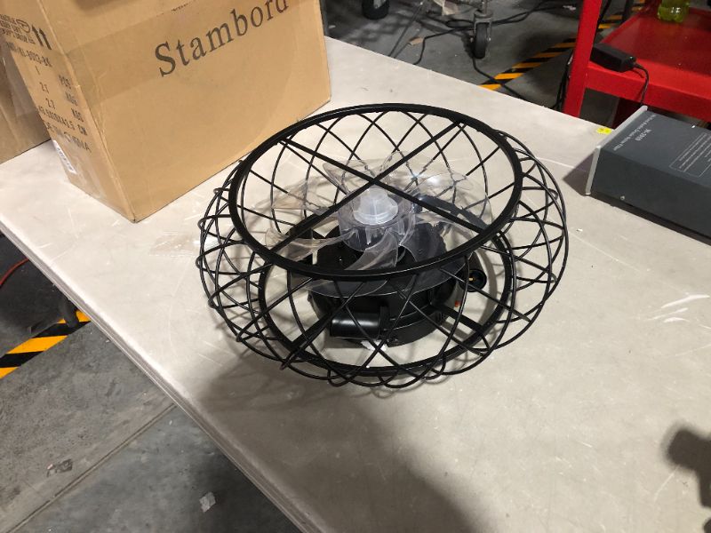 Photo 1 of ***UNABLE TO TEST***
Stambord Low Profile Caged Ceiling Fan with Lights Remote Control, 17 Inch