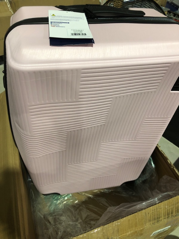 Photo 4 of * used * see images for damage * 
American Tourister Stratum XLT Expandable Hardside Luggage with Spinner Wheels, Pink Blush,